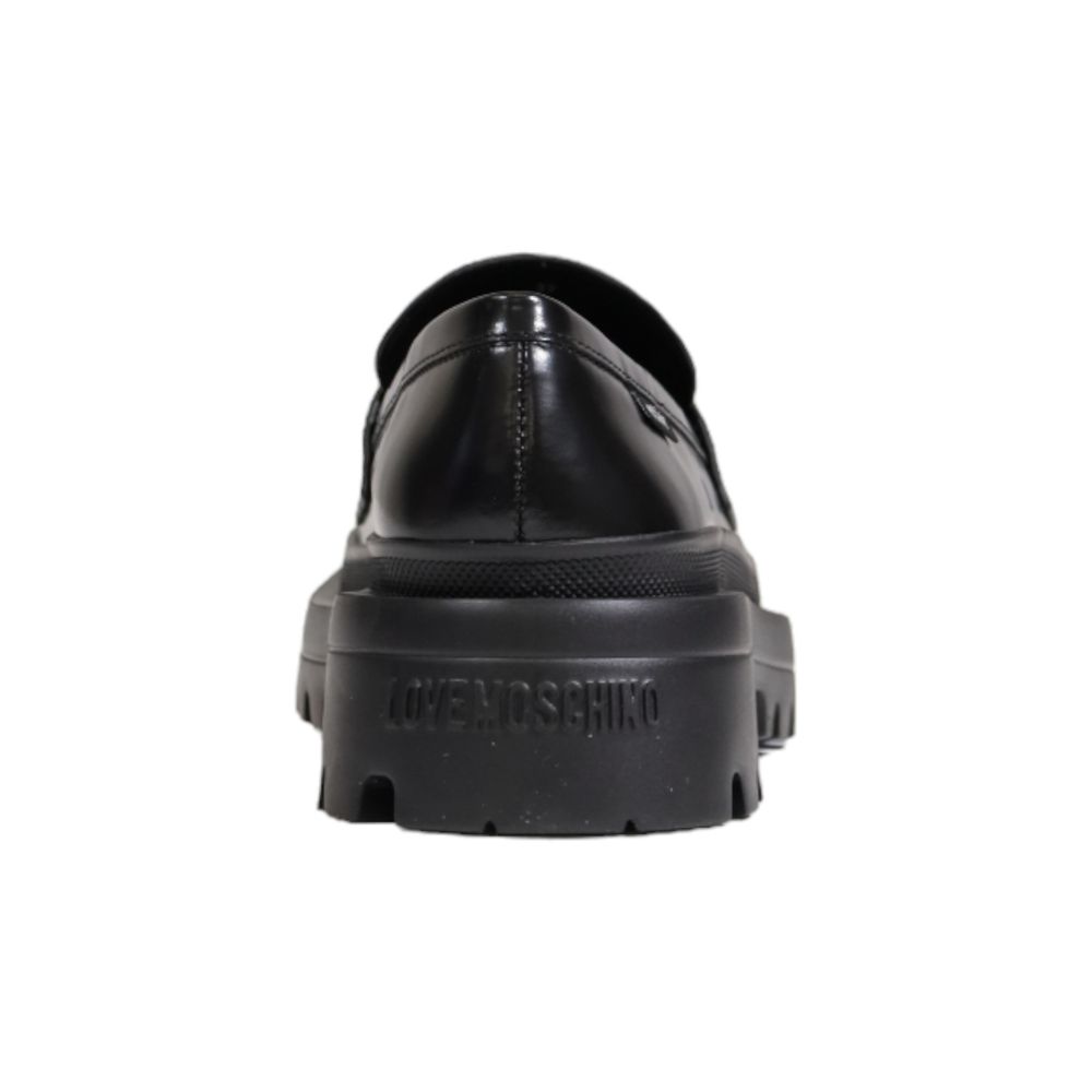 Black Polyethylene Flat Shoe - ventzia
