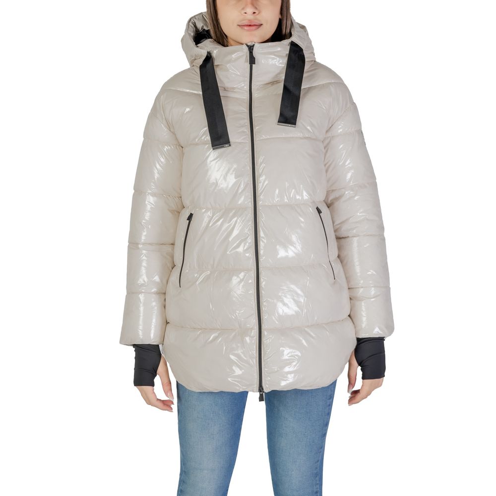 Beige Polyamide Parka - ventzia