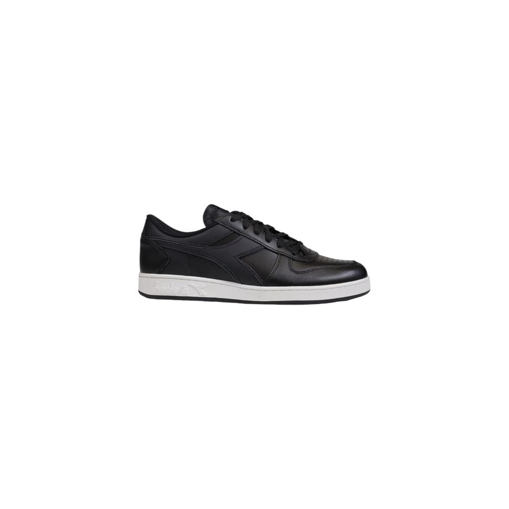 Black Leather Sneaker - ventzia