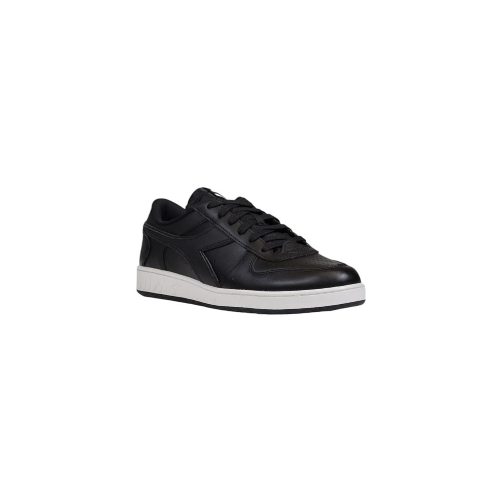 Black Leather Sneaker - ventzia