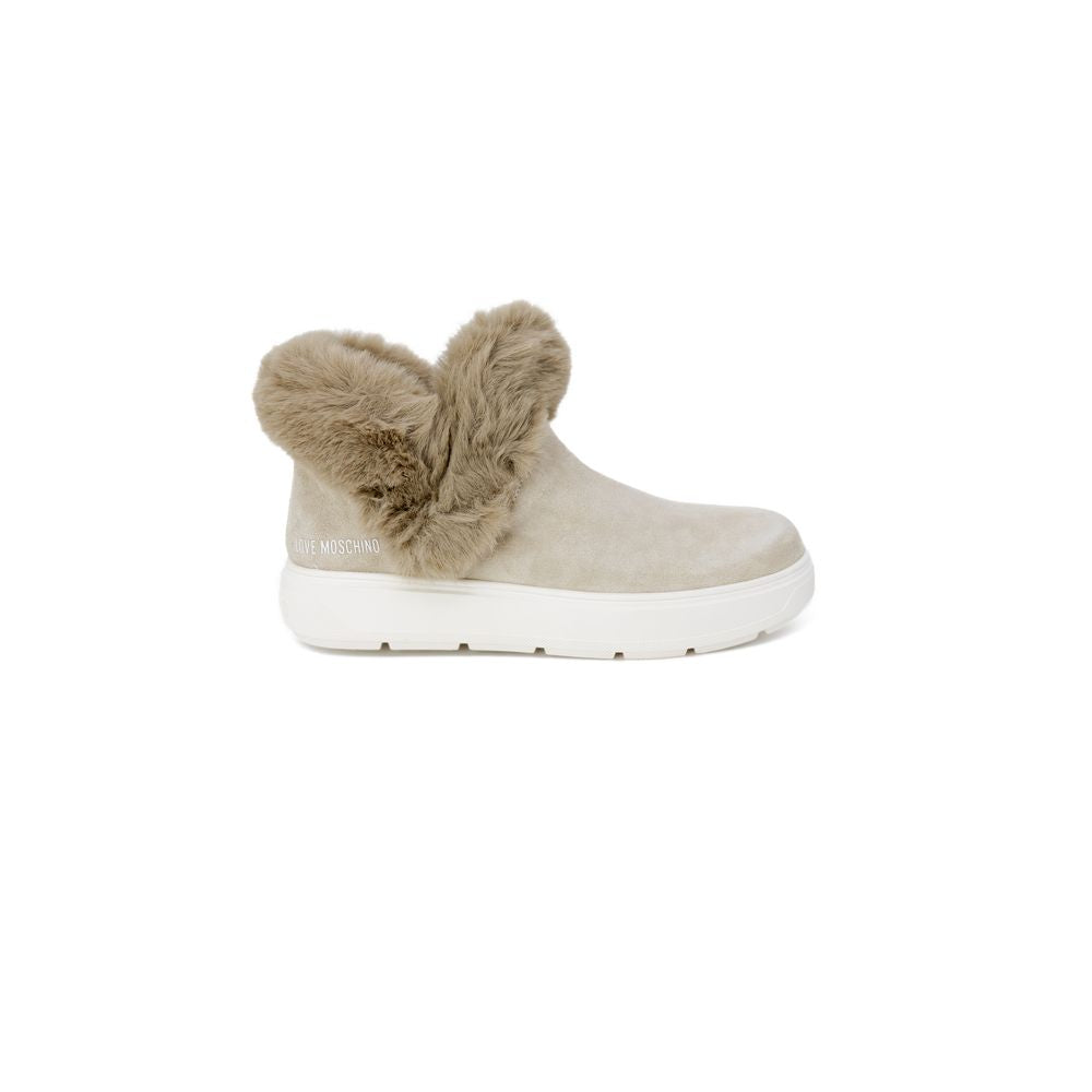 Beige Leather Sneaker - ventzia