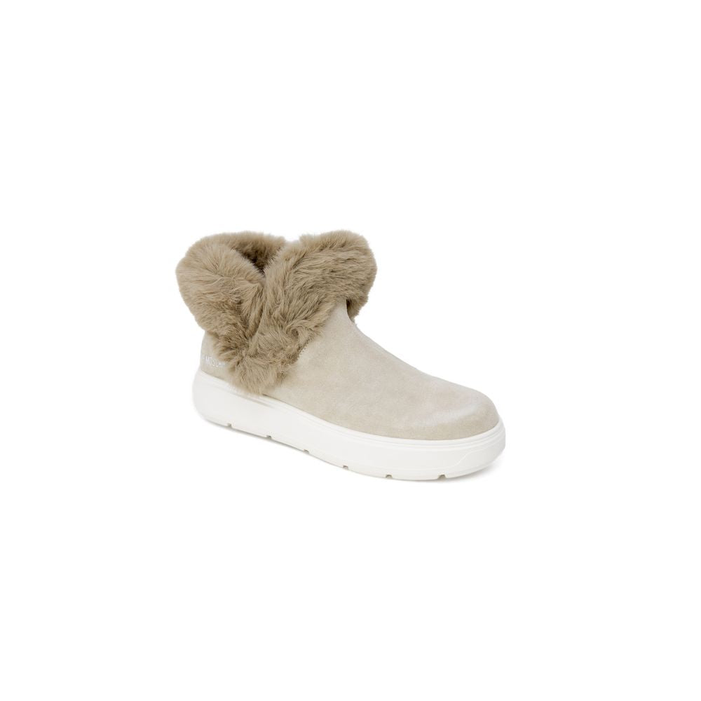 Beige Leather Sneaker - ventzia