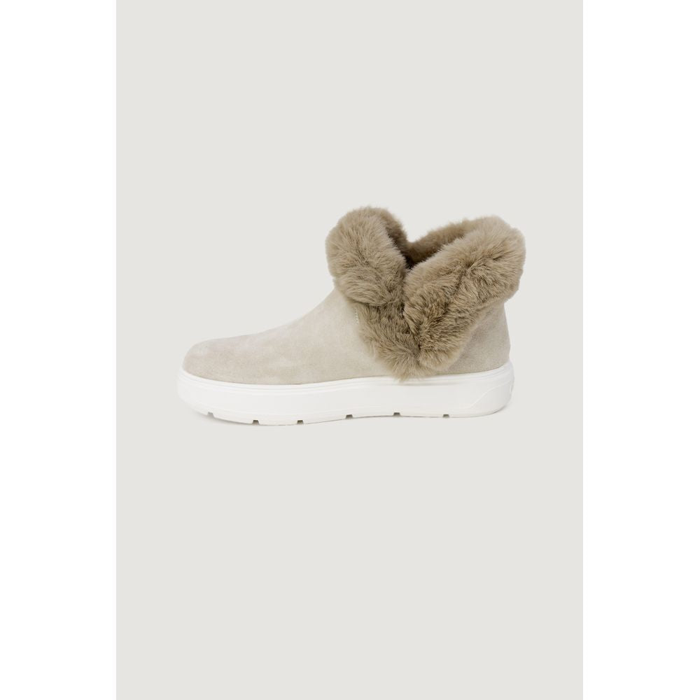 Beige Leather Sneaker - ventzia