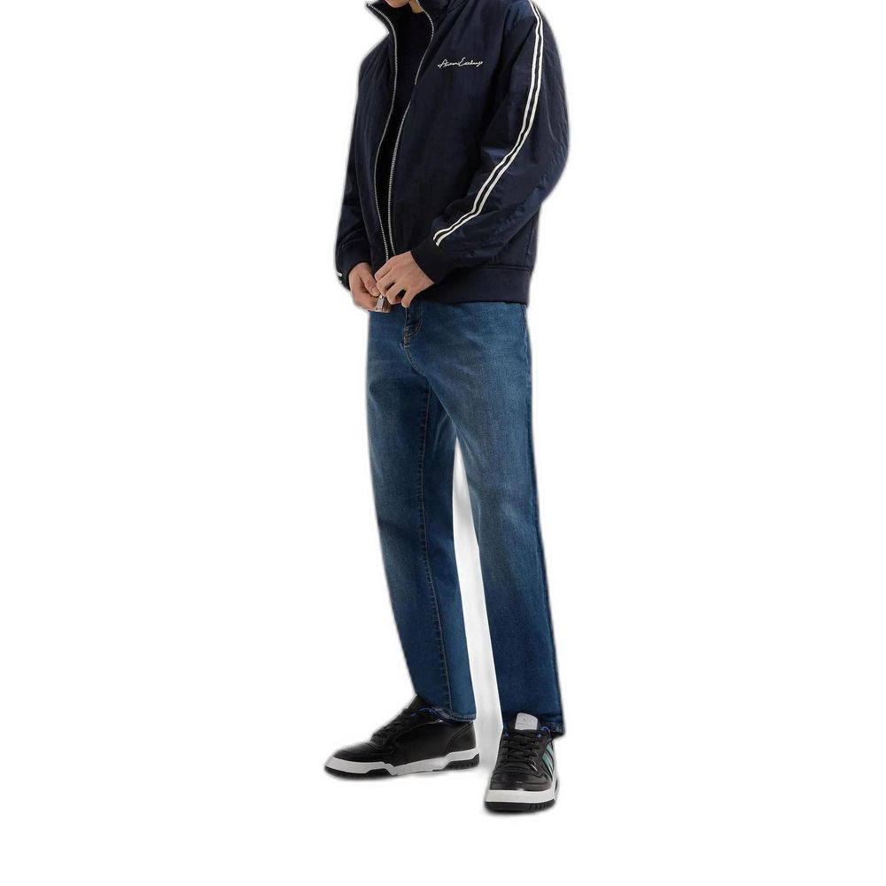 Blue Cotton Skinny Jeans - ventzia