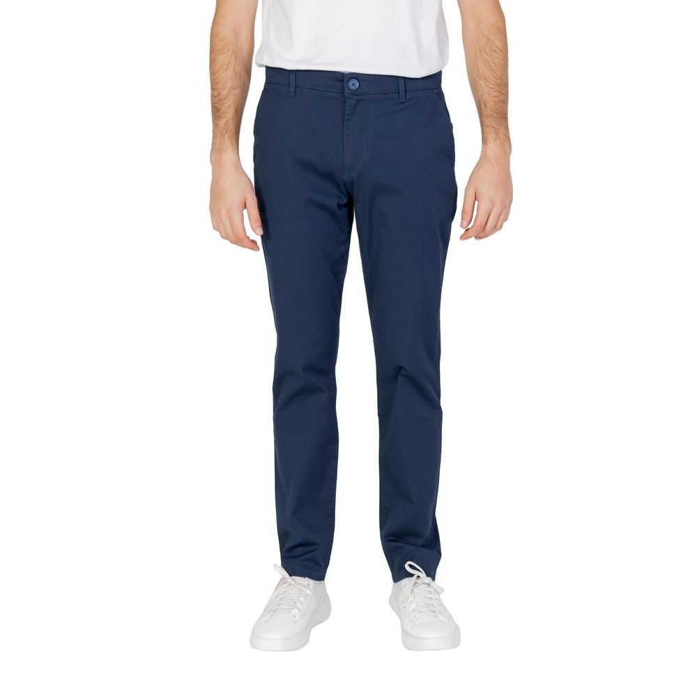 Blue Cotton Pant - ventzia
