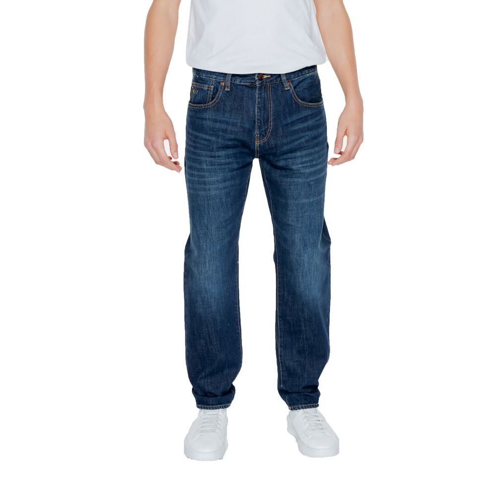 Blue Cotton Skinny Jeans