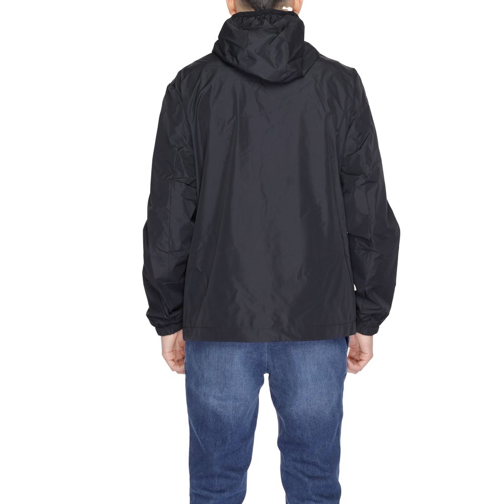 Black Polyester Jackets & Coat - ventzia