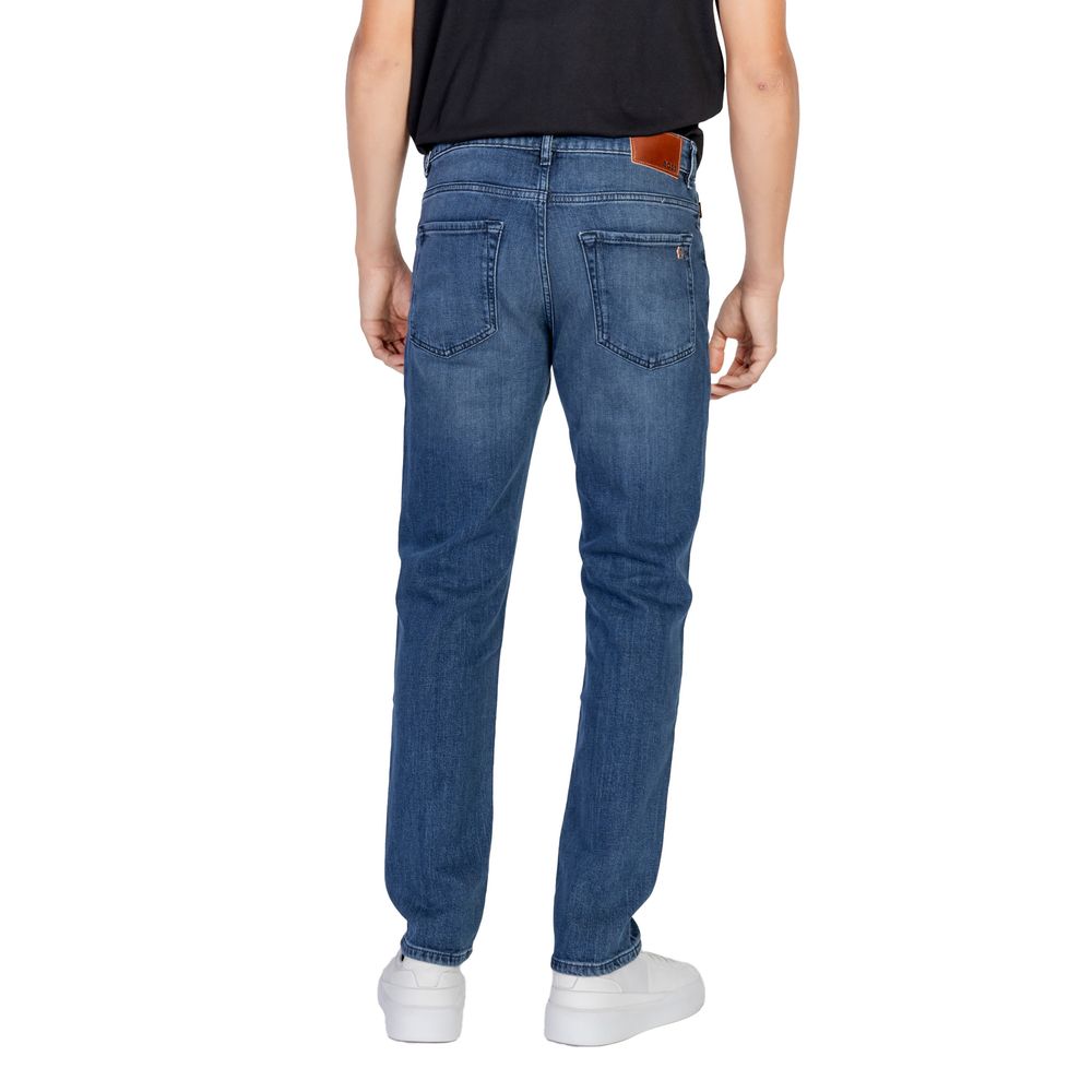 Blue Cotton Relaxed Fit Jean