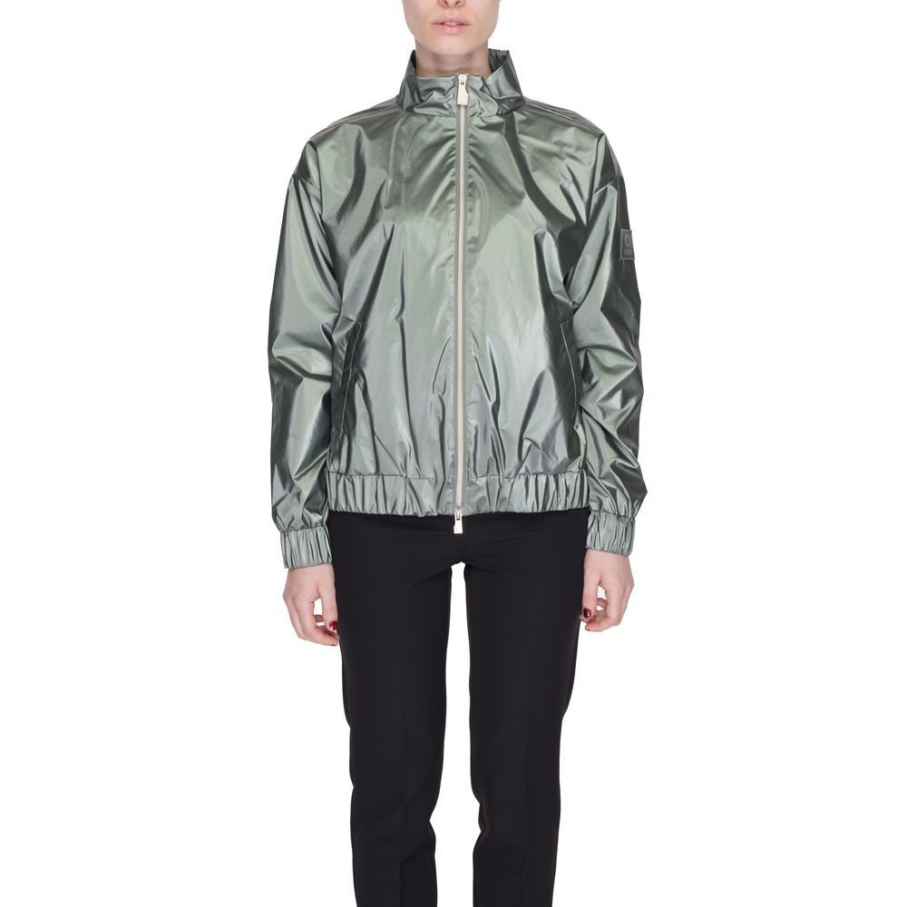 Green Polyester Jackets & Coat - ventzia