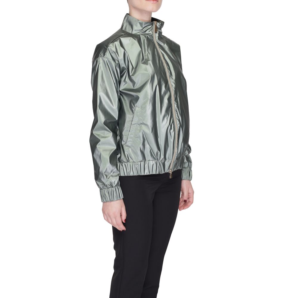 Green Polyester Jackets & Coat - ventzia