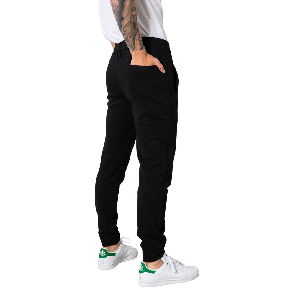 Black Cotton Joggers Workout Pant - ventzia