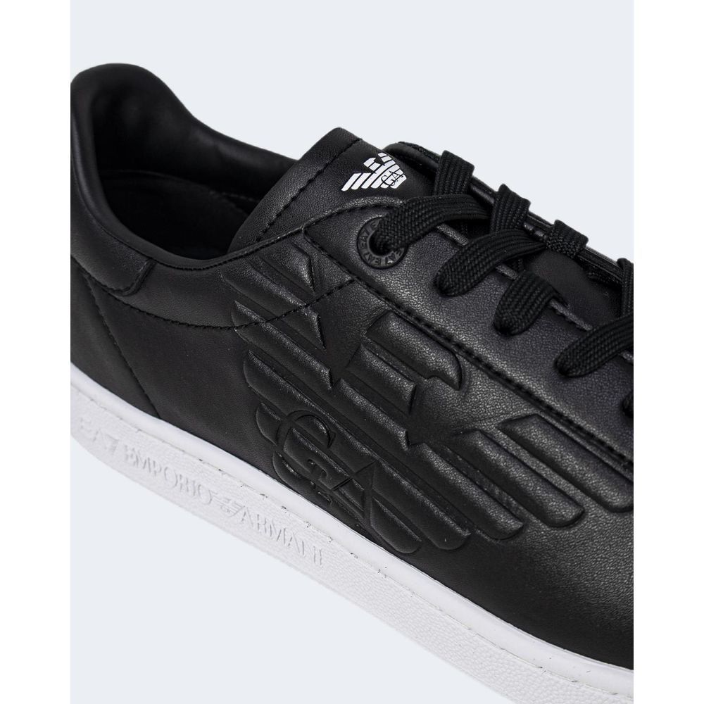 Black And White Polyethylene Sneaker - ventzia