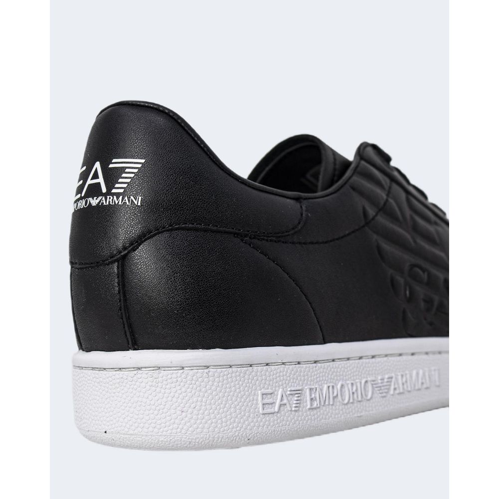 Black And White Polyethylene Sneaker - ventzia