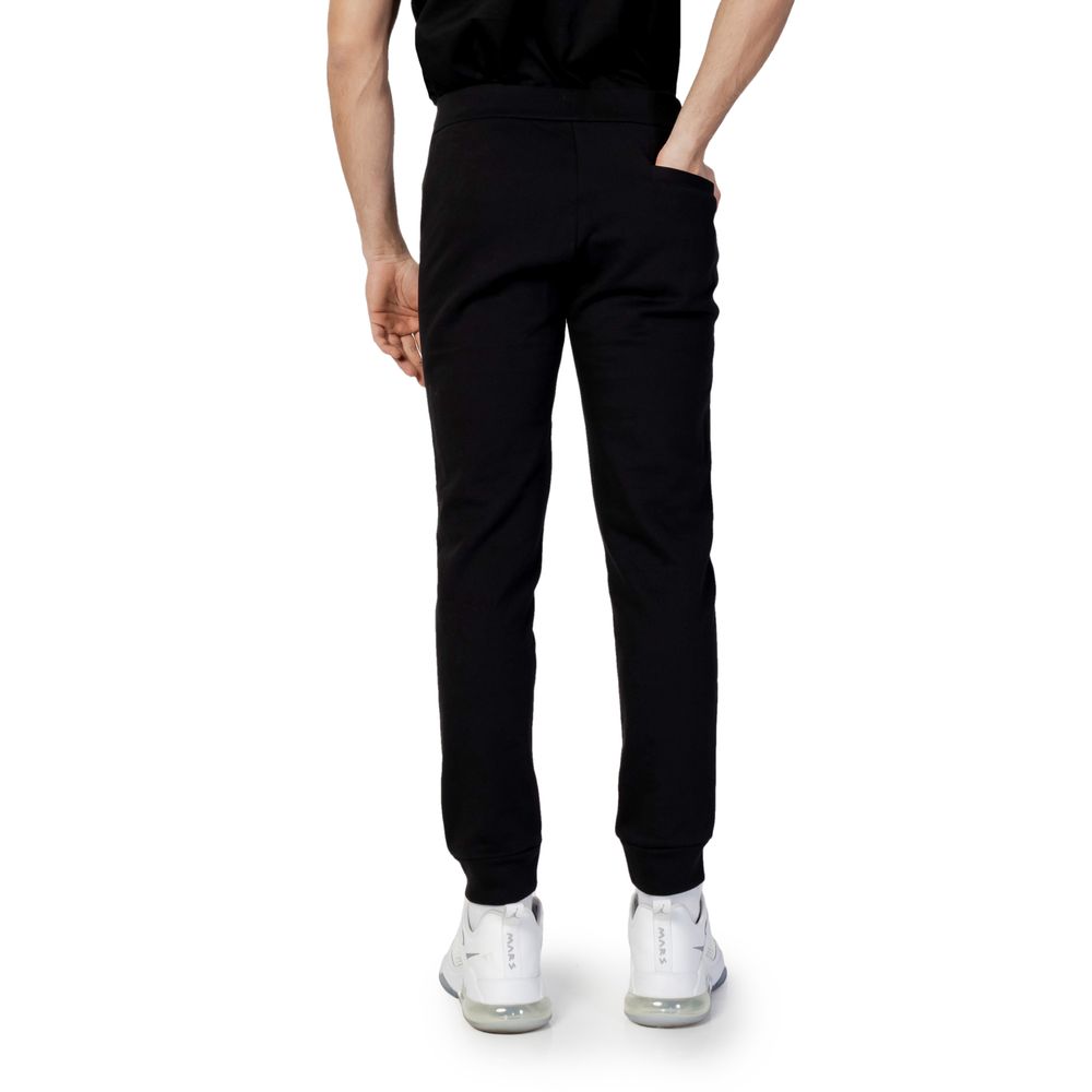 Black Cotton Joggers Workout Pant - ventzia