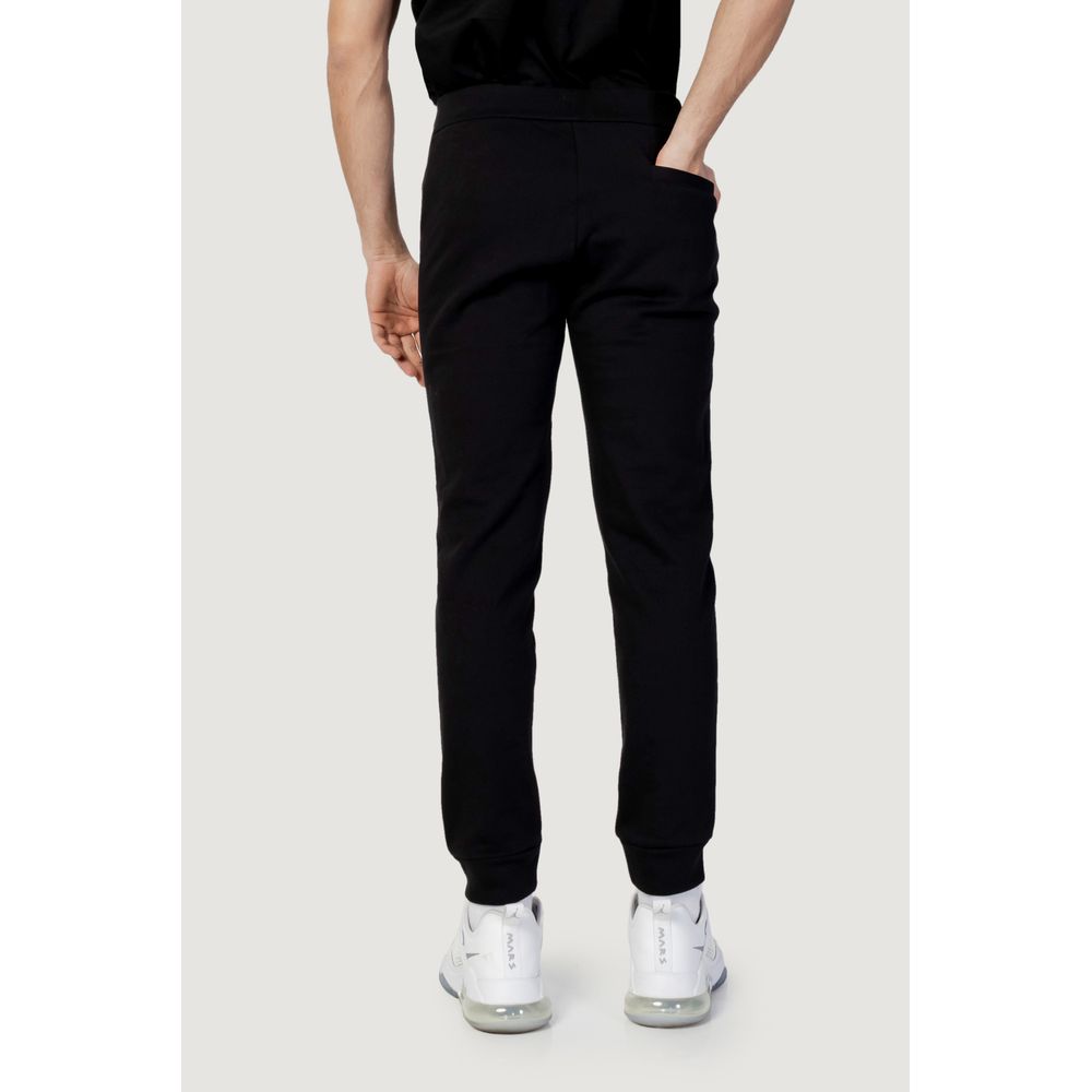 Black Cotton Joggers Workout Pant - ventzia