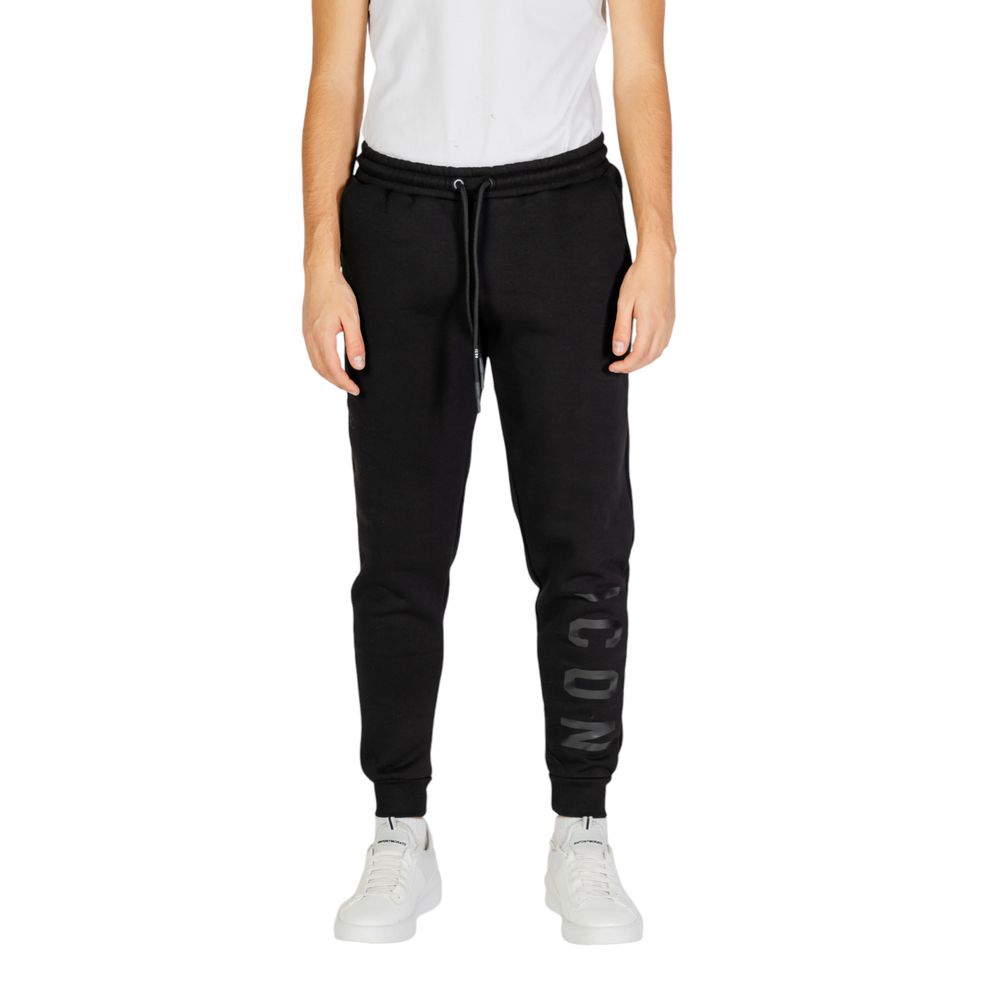 Black Cotton Joggers Workout Pant - ventzia
