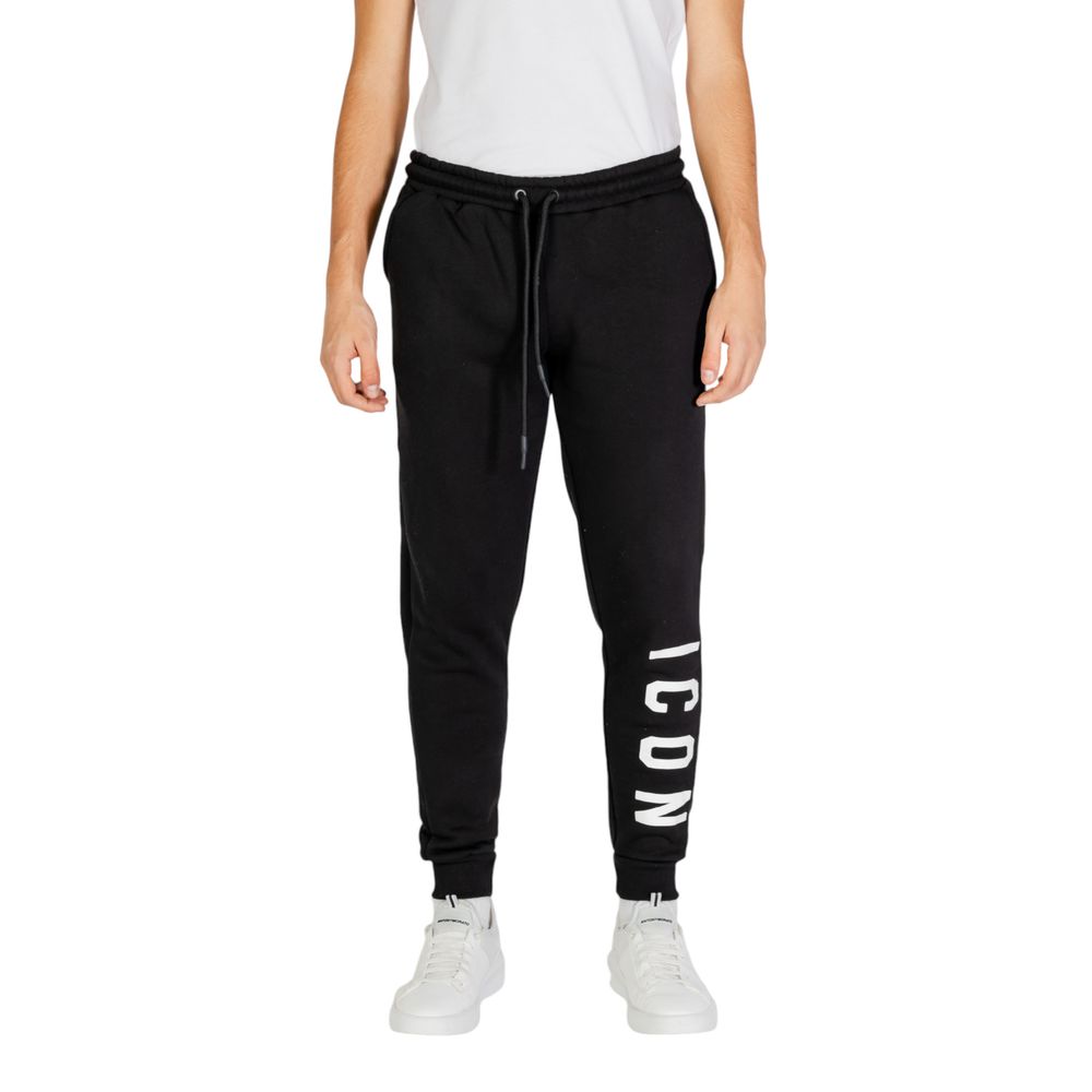 Black And White Cotton Joggers Workout Pant - ventzia