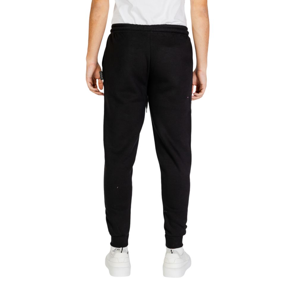 Black And White Cotton Joggers Workout Pant - ventzia