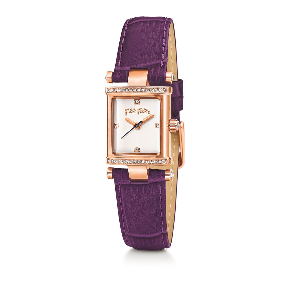 Purple Leather Dress Watch - ventzia
