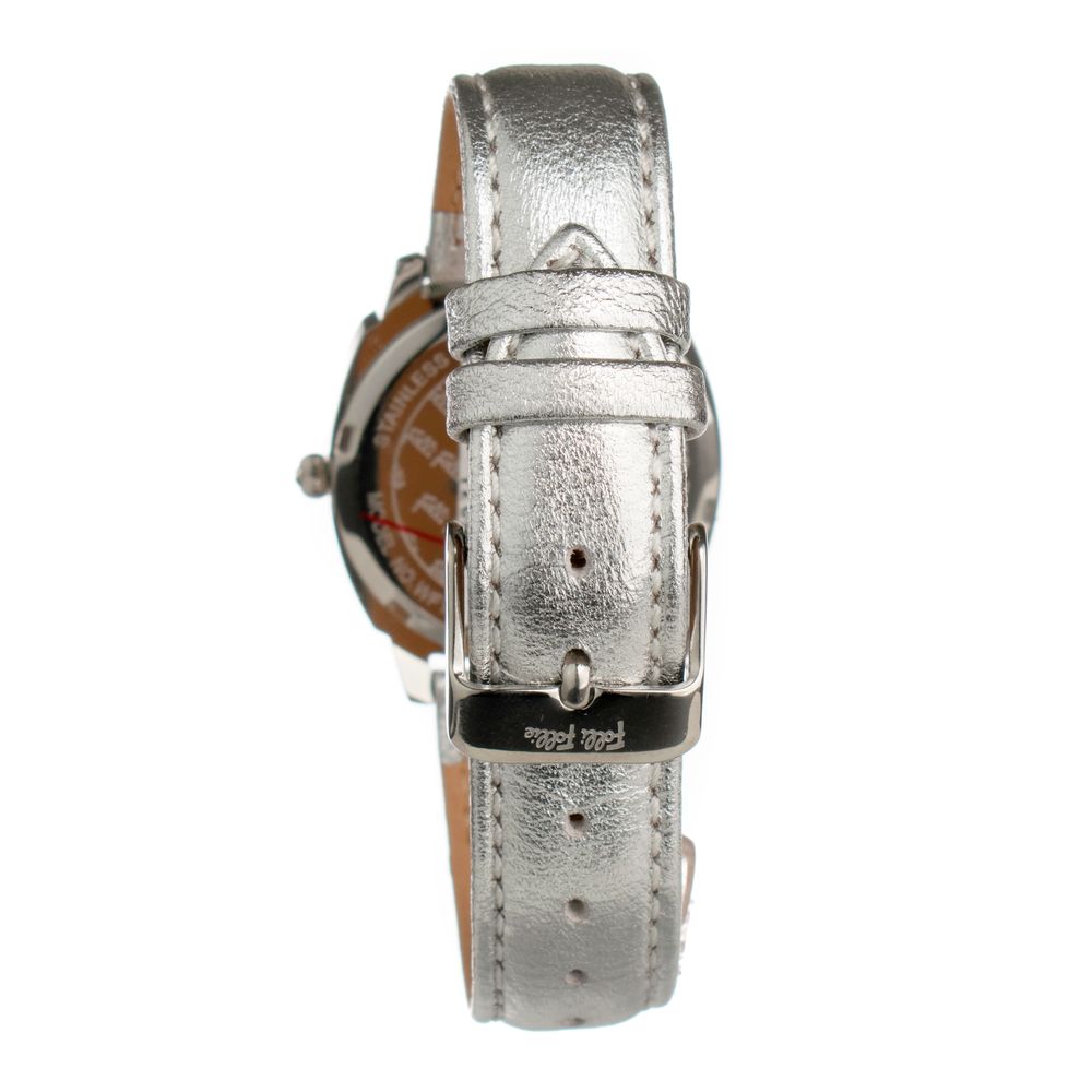 Gray Leather Dress Watch - ventzia