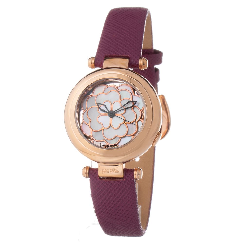 Purple Leather Dress Watch - ventzia