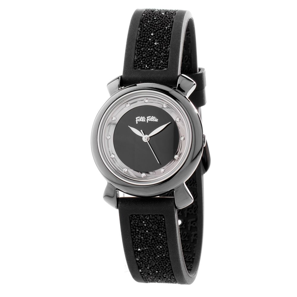 Black Plastic Dress Watch - ventzia