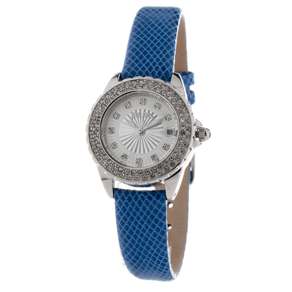 Blue Leather Dress Watch - ventzia