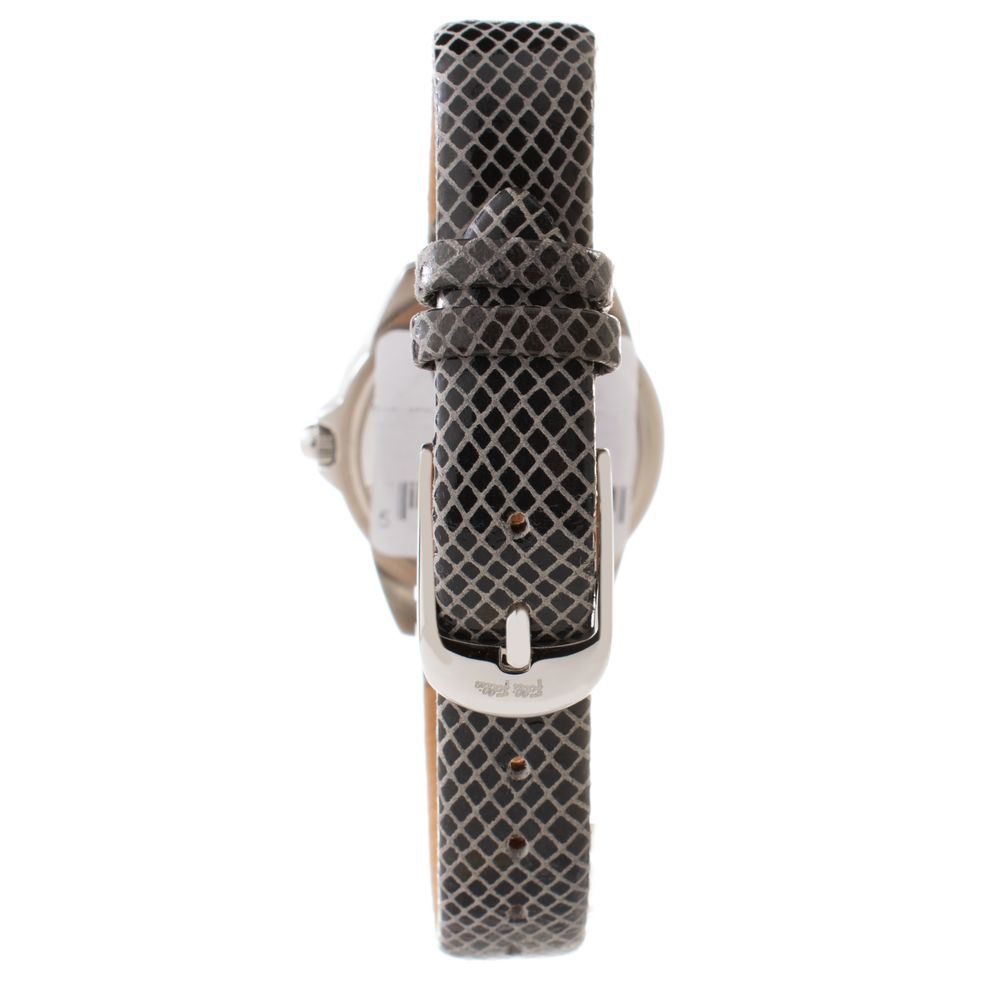 Gray Leather Dress Watch - ventzia