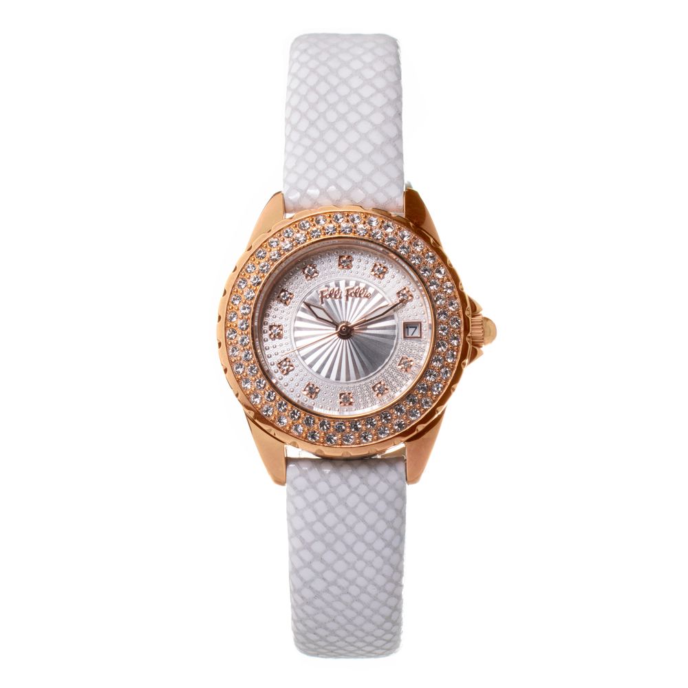 White Leather Dress Watch - ventzia
