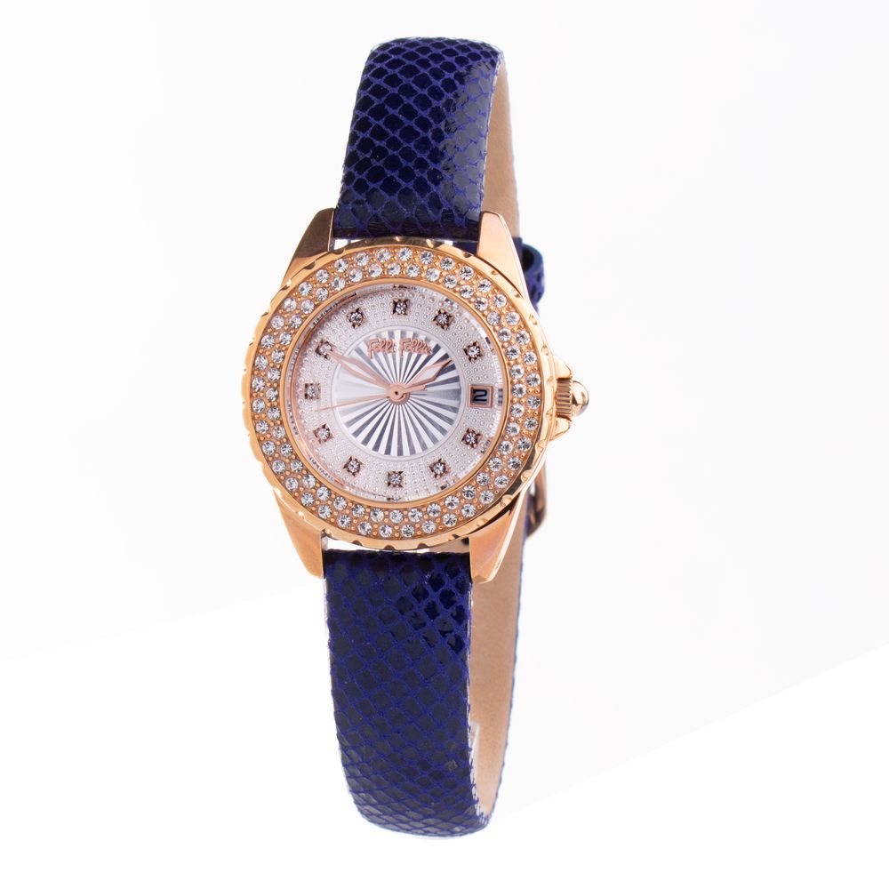 Blue Leather Dress Watch - ventzia