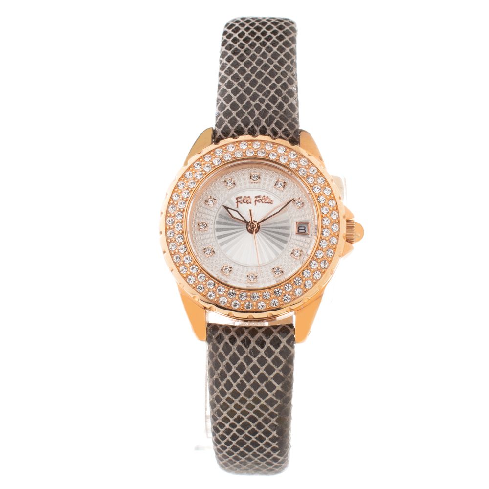 Gray Leather Dress Watch - ventzia