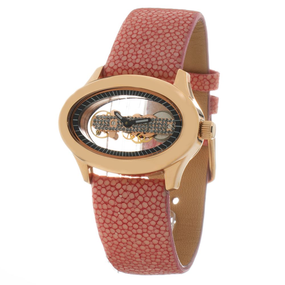 Multicolor Leather Dress Watch - ventzia