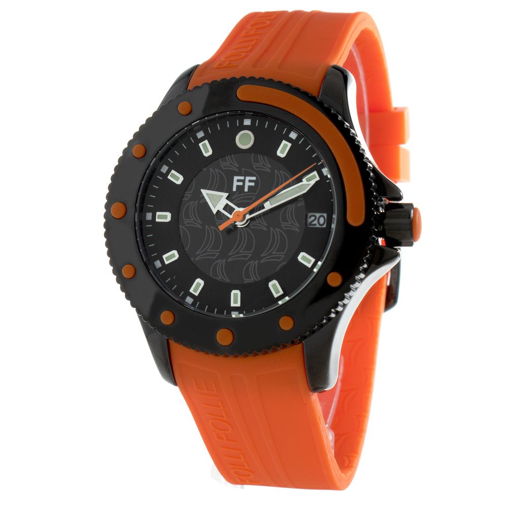 Orange Plastic Sport Watch - ventzia