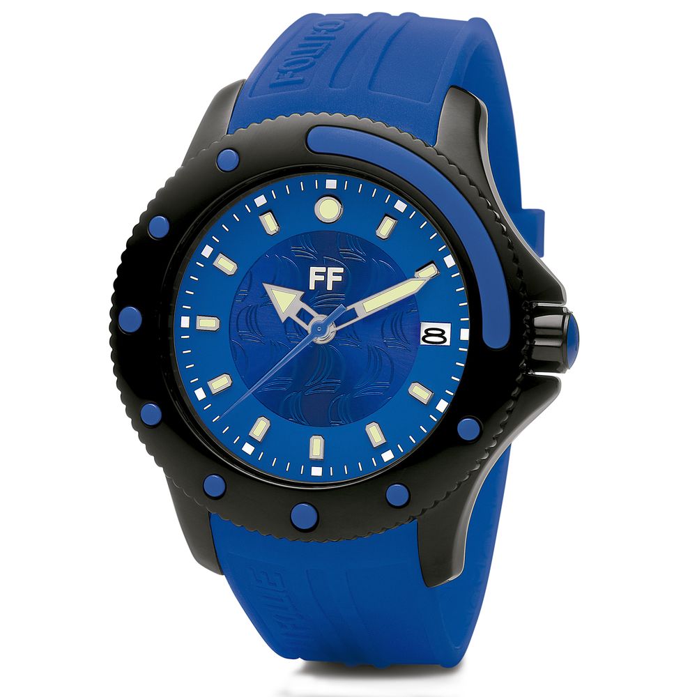Blue Synthetic Sport Watch - ventzia