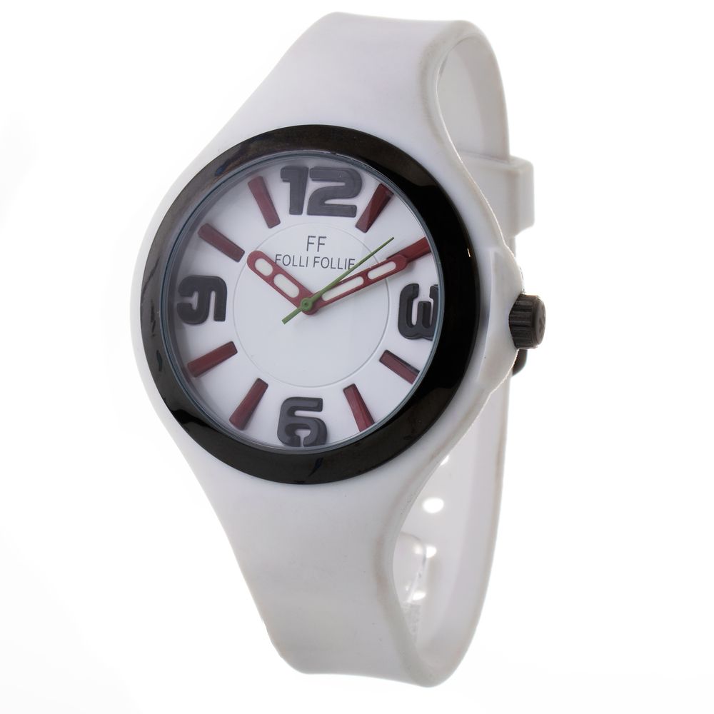 White Synthetic Sport Watch - ventzia