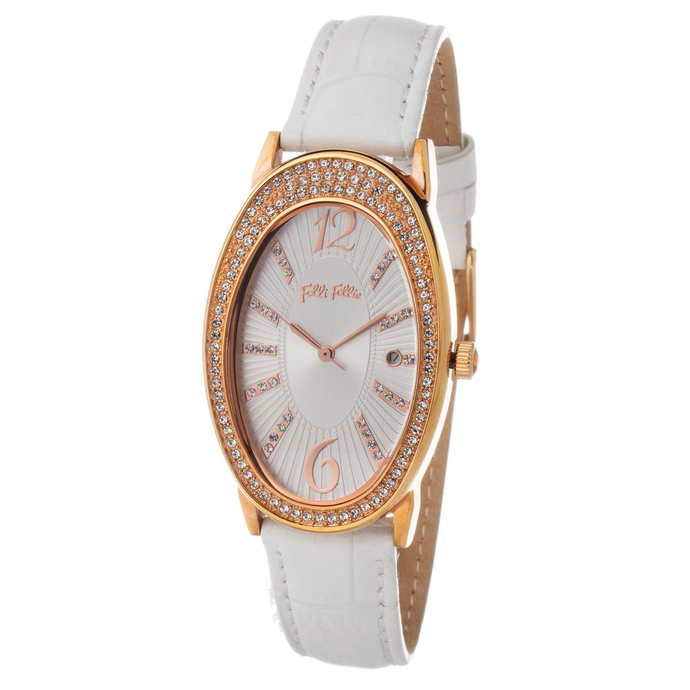 White Leather Dress Watch - ventzia