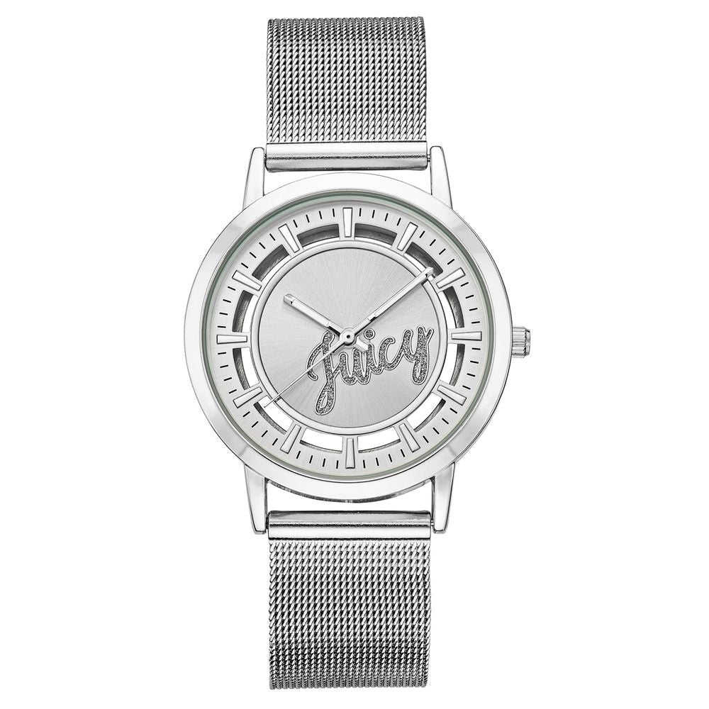 Silver Stainless Steel Dress Watch - ventzia