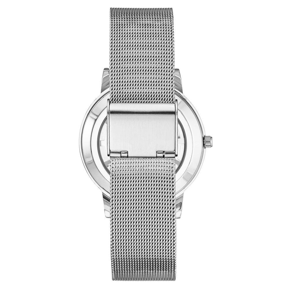 Silver Stainless Steel Dress Watch - ventzia