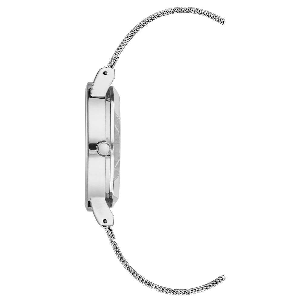 Silver Stainless Steel Dress Watch - ventzia