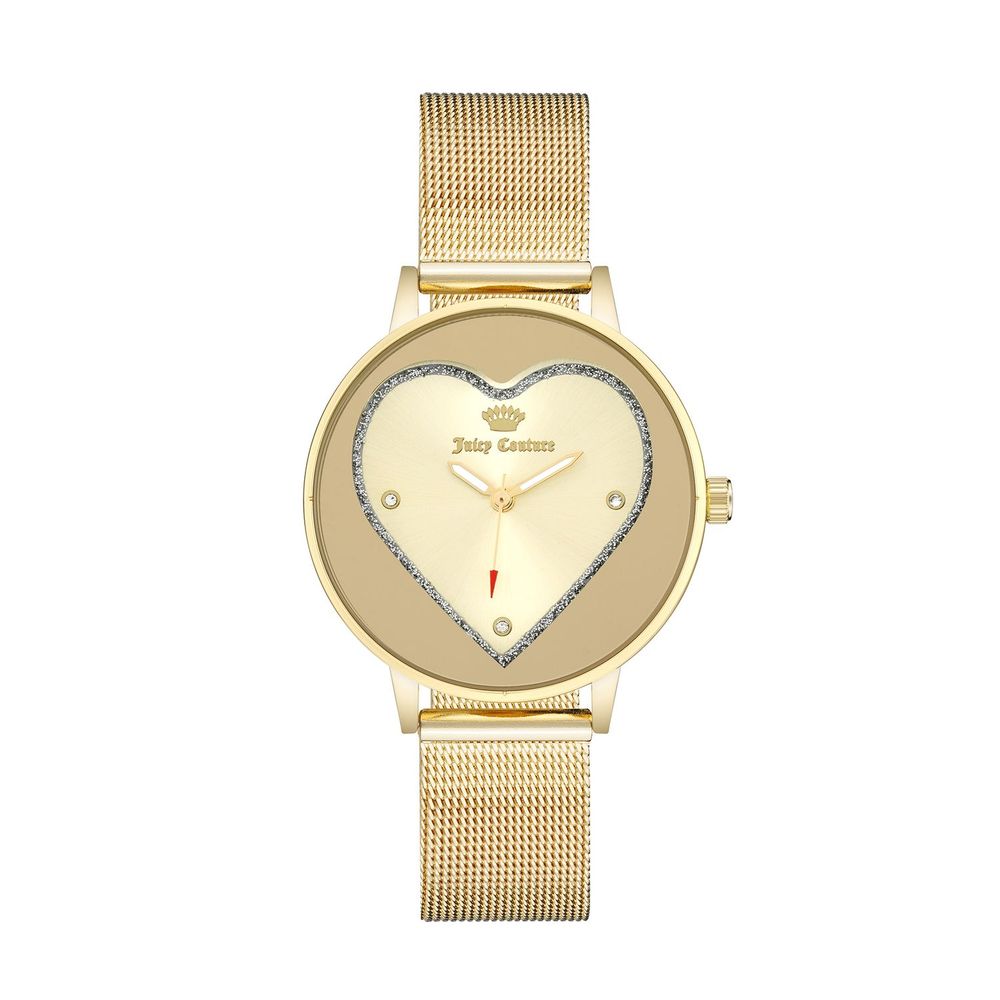 Gold Stainless Steel Dress Watch - ventzia