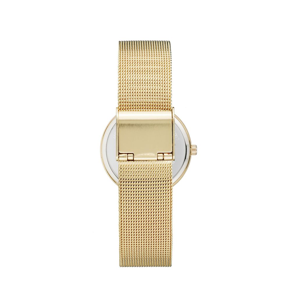 Gold Stainless Steel Dress Watch - ventzia