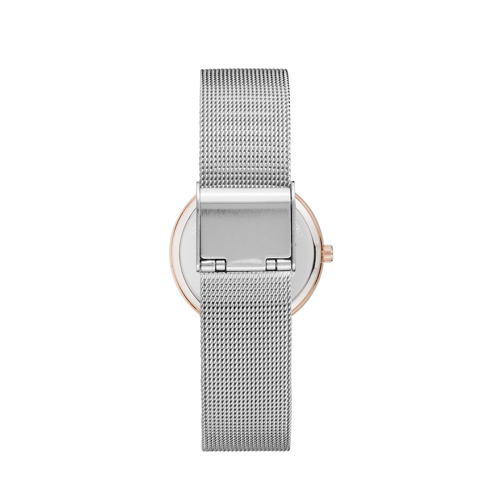 Silver Stainless Steel Dress Watch - ventzia