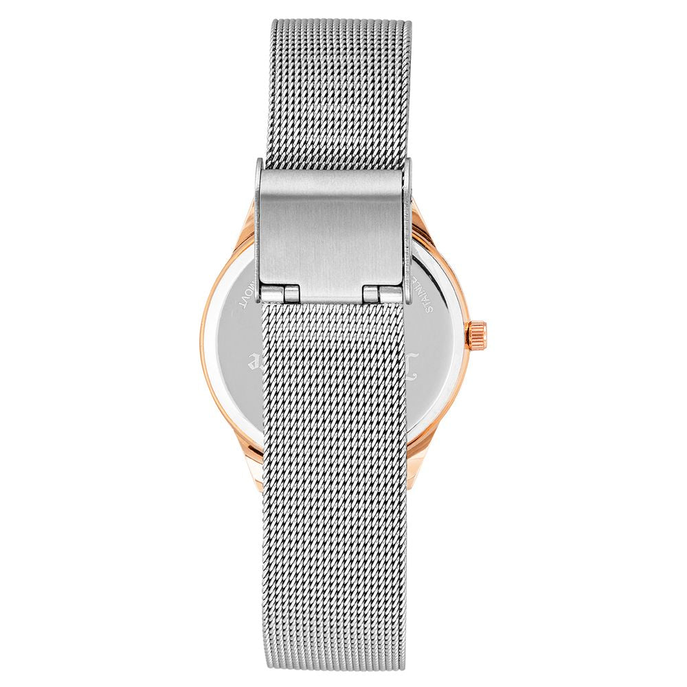 Silver Stainless Steel Dress Watch - ventzia