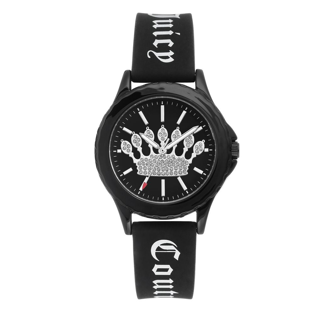 Black Synthetic Bracelet Watch - ventzia