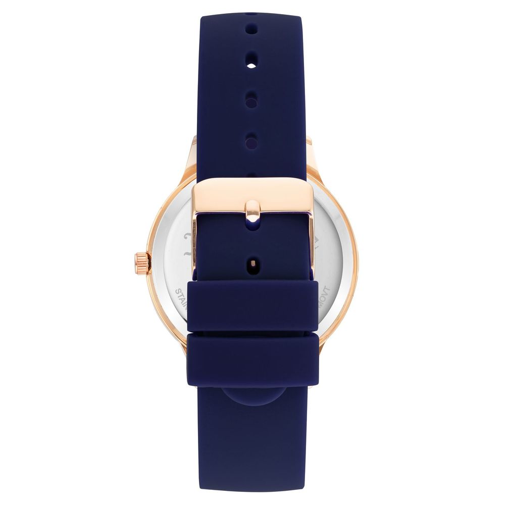 Blue Synthetic Bracelet Watch - ventzia