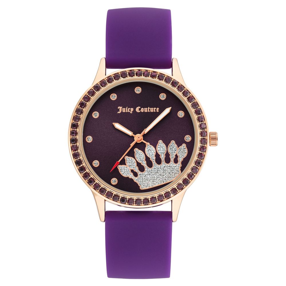 Purple Synthetic Dress Watch - ventzia