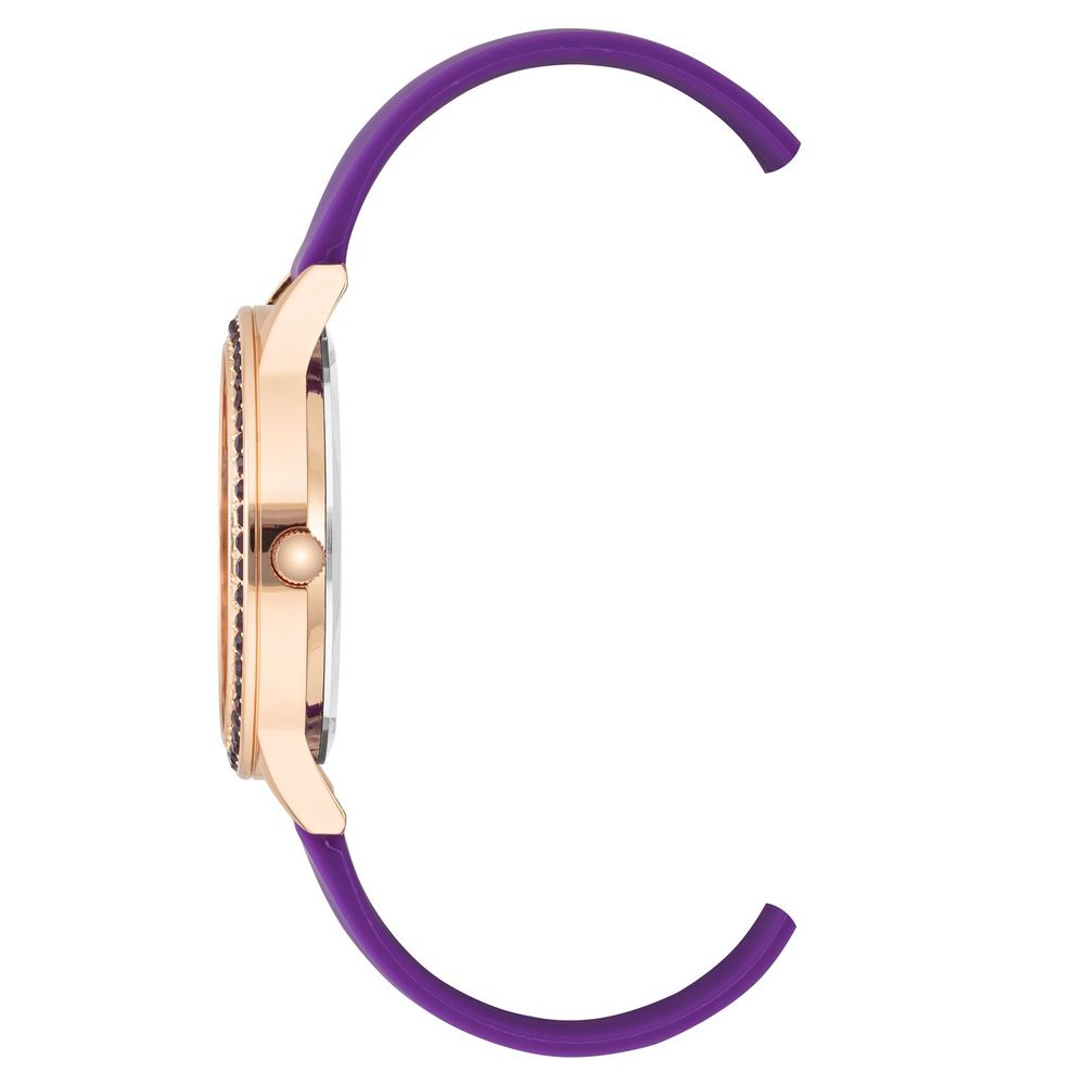 Purple Synthetic Dress Watch - ventzia