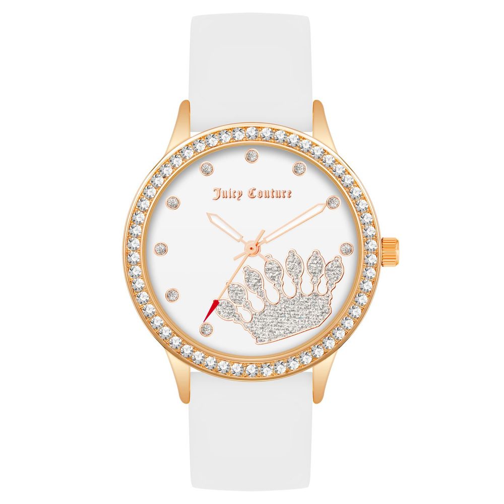 White Synthetic Dress Watch - ventzia