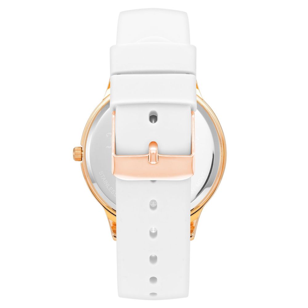 White Synthetic Dress Watch - ventzia