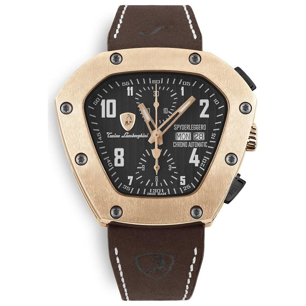 Black Leather Dress Watch - ventzia